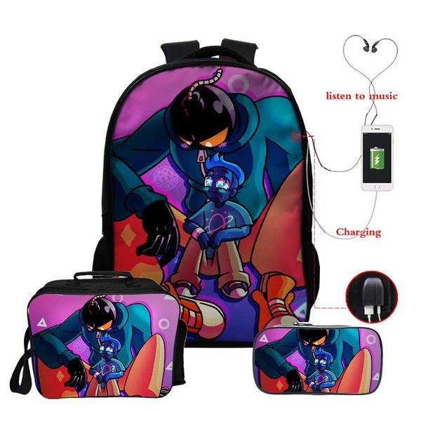 backpack 3pcs/set fashion cartoon friday night funkin shoulder bags 3d print school bag mochilas student 16.5inch
backpack 3pcs/set fashion cartoon friday night funkin shoulder bags 3d print school bag mochilas student 16.5inch