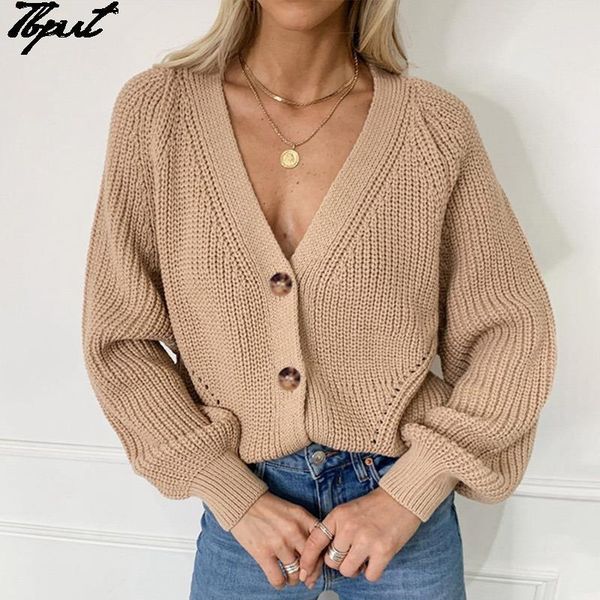 women's knits & tees casual cardigan sweater women solid color v neck single-breasted knitted sweaters autumn lady fashion simple loose, White
women's knits & tees casual cardigan sweater women solid color v neck single-breasted knitted sweaters autumn lady fashion simple loose, White