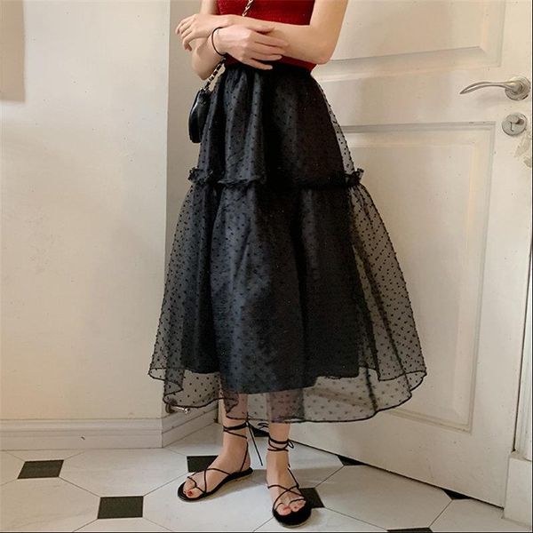 black womens skirt casual high waist ball gown mesh polka dots summer fairy all match streetwear chic loose women skirts
black womens skirt casual high waist ball gown mesh polka dots summer fairy all match streetwear chic loose women skirts