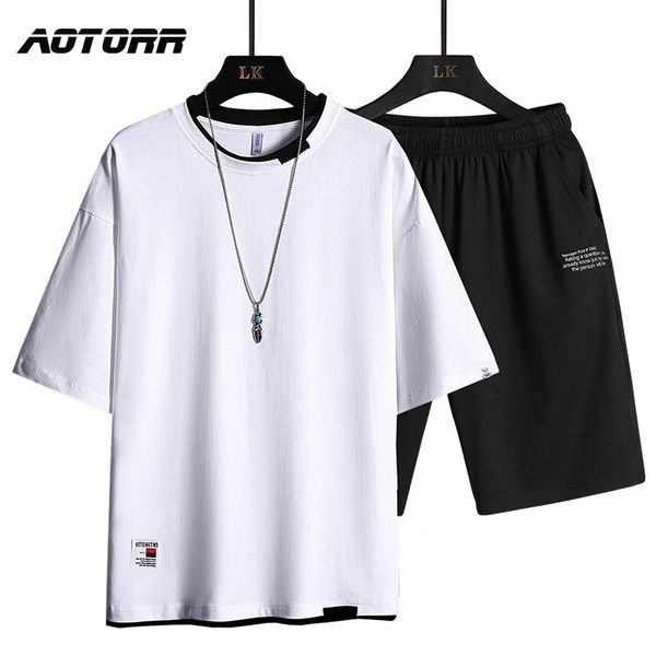 men's tracksuits 2pcs sets summer tracksuit men casual short sleeve tshirt +shorts sportswear solid color jogger set streetwear, Gray
men's tracksuits 2pcs sets summer tracksuit men casual short sleeve tshirt +shorts sportswear solid color jogger set streetwear, Gray
