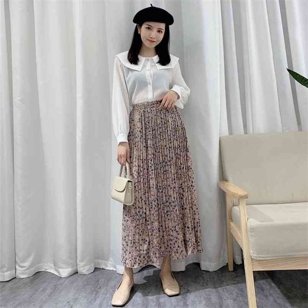 summer korean elastic high waist slim retro floral long skirt all-match casual women a-line pleated 210527, Black
summer korean elastic high waist slim retro floral long skirt all-match casual women a-line pleated 210527, Black