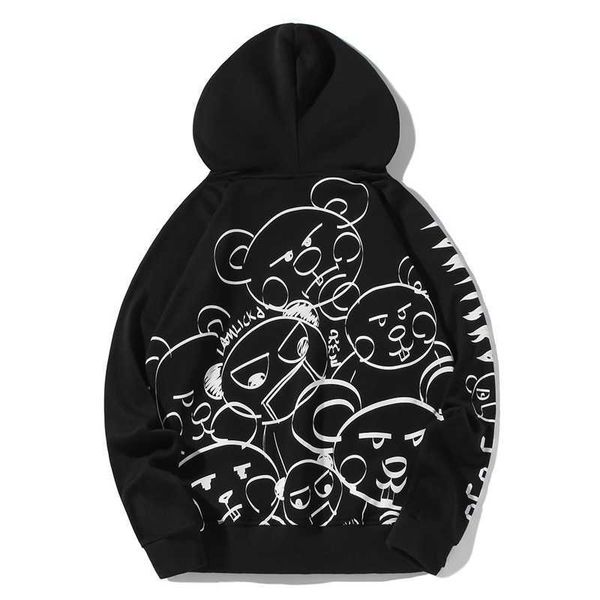 autumn new cartoon panda print pullover hoodie fashion men's and women's loose size coat hip hop sweater, Black
autumn new cartoon panda print pullover hoodie fashion men's and women's loose size coat hip hop sweater, Black