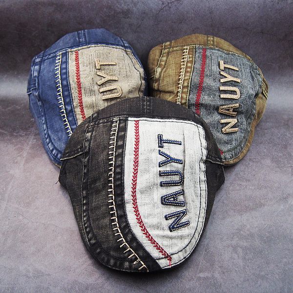 man women berets cotton hat british vintage flat caps letter autumn winter painter ivy retro young newsboy cowboy splicing 12001, Blue;gray
man women berets cotton hat british vintage flat caps letter autumn winter painter ivy retro young newsboy cowboy splicing 12001, Blue;gray