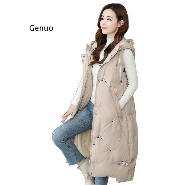 women's vests 5xl plus size sleeveless long for women winter 2021 oversized black jacket warm down coat female clothing, Black;white
women's vests 5xl plus size sleeveless long for women winter 2021 oversized black jacket warm down coat female clothing, Black;white
