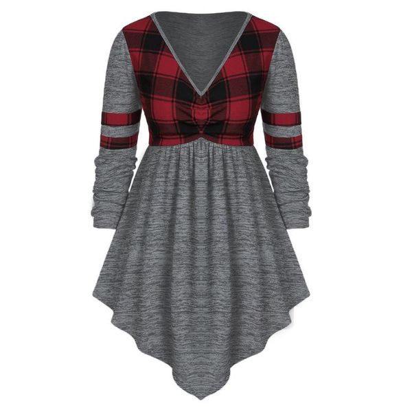 women's blouses & shirts fashion plaid tunic blouse sweater plus size casual winter ladies v-neck female women long sleeve shirt bl, White
women's blouses & shirts fashion plaid tunic blouse sweater plus size casual winter ladies v-neck female women long sleeve shirt bl, White