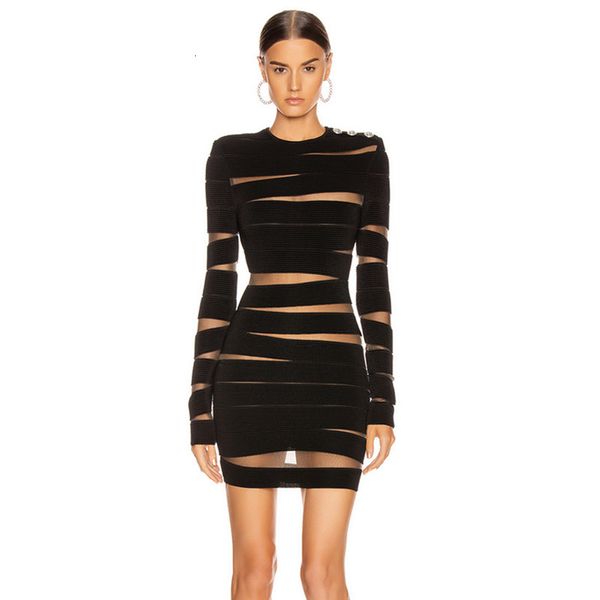 dresses vero sinly winter long sleeve mesh black mini women bandage designer fashion evening party club vestido, Black;gray
dresses vero sinly winter long sleeve mesh black mini women bandage designer fashion evening party club vestido, Black;gray