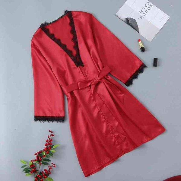 plus size fashion women sleepwear lace satin night dress lingerie v neck nightdress up loose nightgown, Black;red
plus size fashion women sleepwear lace satin night dress lingerie v neck nightdress up loose nightgown, Black;red