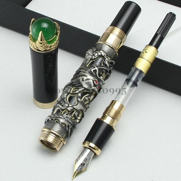 jinhao gold white silver dragon king play pearl fountain pen beautiful retro culture gift pens
jinhao gold white silver dragon king play pearl fountain pen beautiful retro culture gift pens