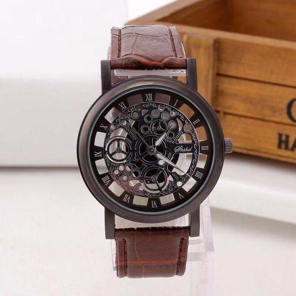 boutique fashion hollow belt non mechanical quartz watch men's and women's watch, Slivery;brown
boutique fashion hollow belt non mechanical quartz watch men's and women's watch, Slivery;brown