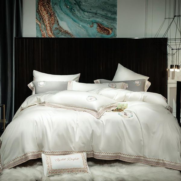bedding sets white simple luxury embroidered set 600tc egyptian cotton silky soft king size sheet 4pcs for home and el
bedding sets white simple luxury embroidered set 600tc egyptian cotton silky soft king size sheet 4pcs for home and el