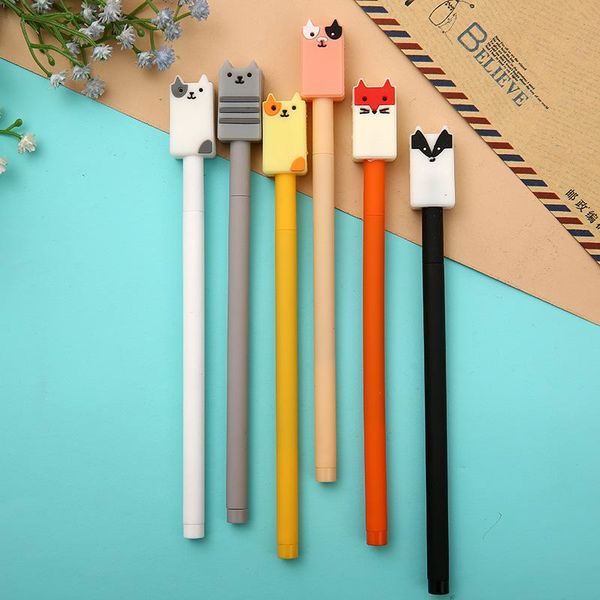 gel pens 36 pcs/lot creative animal pen cute 0.38 mm black ink signature promotional gift office school supplies 
gel pens 36 pcs/lot creative animal pen cute 0.38 mm black ink signature promotional gift office school supplies