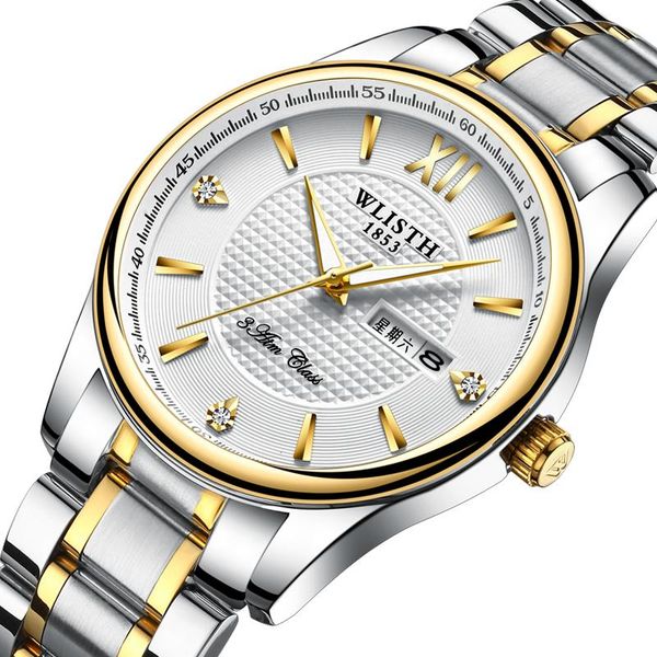 wristwatches men's calendar waterproof watch couple steel band quartz business belt ladies, Slivery;brown
wristwatches men's calendar waterproof watch couple steel band quartz business belt ladies, Slivery;brown