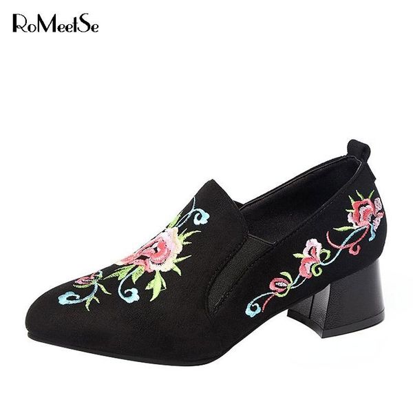 dress shoes spring women flowers embroidery pumps female boat faux suede retro bare boots zapatos mujer 8159g, Black
dress shoes spring women flowers embroidery pumps female boat faux suede retro bare boots zapatos mujer 8159g, Black