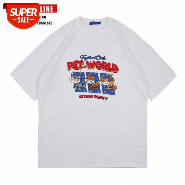 short-sleeved t-shirt men and women spring summer korean version of the ins tide loose cartoon anime print all-match shirt #2z9m, White;black
short-sleeved t-shirt men and women spring summer korean version of the ins tide loose cartoon anime print all-match shirt #2z9m, White;black