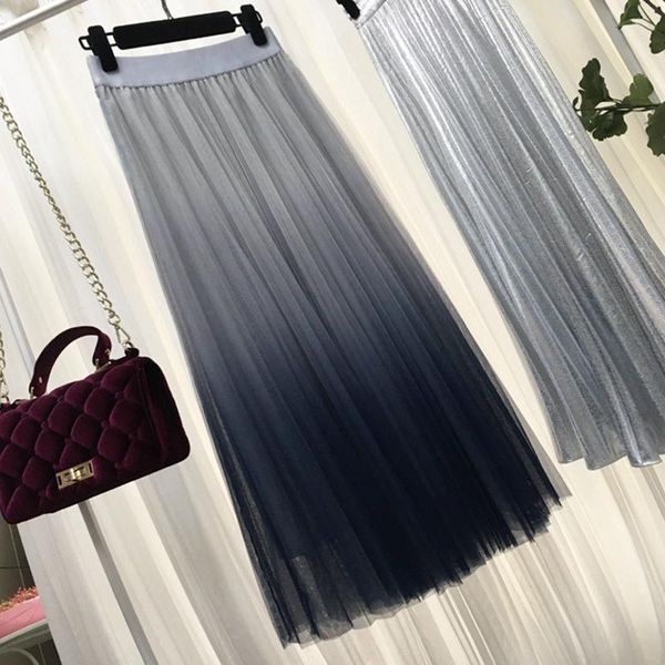 skirts long tulle skirt women 2021 autumn gradient korean elegant high waist a-line pleated school midi female, Black
skirts long tulle skirt women 2021 autumn gradient korean elegant high waist a-line pleated school midi female, Black