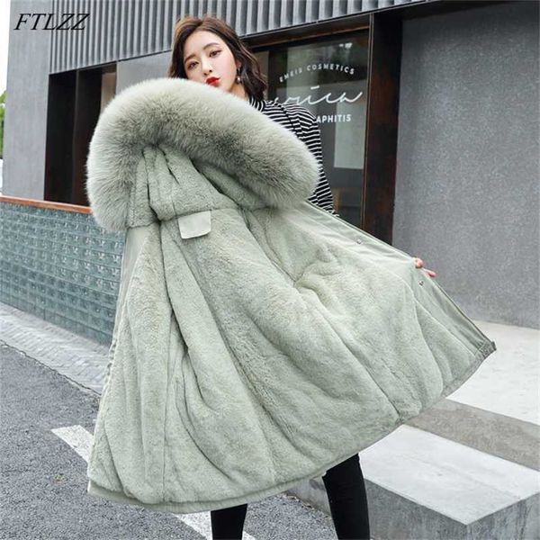 ftlzz large fur collar hooded jacket winter coat women thickness cotton padded overcoat -30 degree snow outwear lining parka 211216, Black
ftlzz large fur collar hooded jacket winter coat women thickness cotton padded overcoat -30 degree snow outwear lining parka 211216, Black
