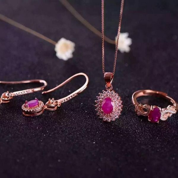 fidelity natural 4*6mm ruby s925 sterling silver classic star fine jewelry sets for women wedding pink gemstone bracelet, earrings & necklac, Black
fidelity natural 4*6mm ruby s925 sterling silver classic star fine jewelry sets for women wedding pink gemstone bracelet, earrings & necklac, Black