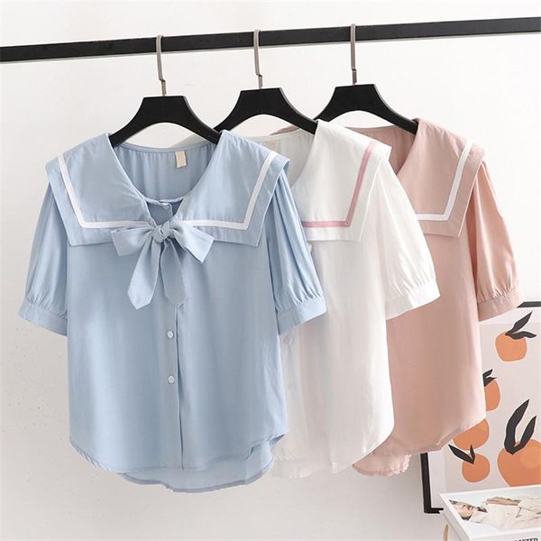 summer japanese preppy style girls t-shirt sailor collar bowtie shirt womens women's, White
summer japanese preppy style girls t-shirt sailor collar bowtie shirt womens women's, White