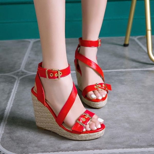 sandalias de verano para mujer large size 46 wedges bohemia style women sandals rope high heels fish mouth party shoes 3040, Black
sandalias de verano para mujer large size 46 wedges bohemia style women sandals rope high heels fish mouth party shoes 3040, Black