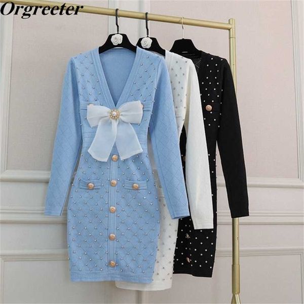 runway designer fashion long sleeve deep v-neck hollow out knitted dresse sweet bowknot dimond beaded sweater dress 211119, Black;gray
runway designer fashion long sleeve deep v-neck hollow out knitted dresse sweet bowknot dimond beaded sweater dress 211119, Black;gray