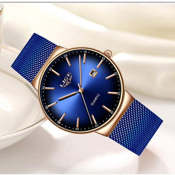 wristwatches lige fashion women watches ladies sport quartz dress watch full steel waterproof relogio feminino, Slivery;brown
wristwatches lige fashion women watches ladies sport quartz dress watch full steel waterproof relogio feminino, Slivery;brown