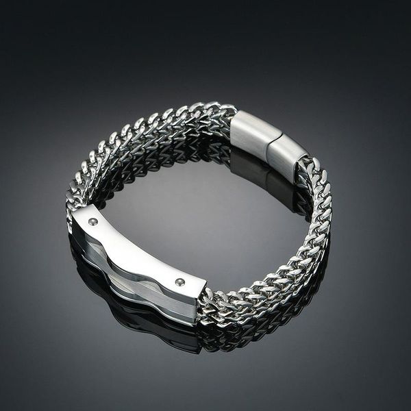 charm bracelets fashion double keel chain stainless steel magntic clasp wristband punk men jewelry, Golden;silver
charm bracelets fashion double keel chain stainless steel magntic clasp wristband punk men jewelry, Golden;silver