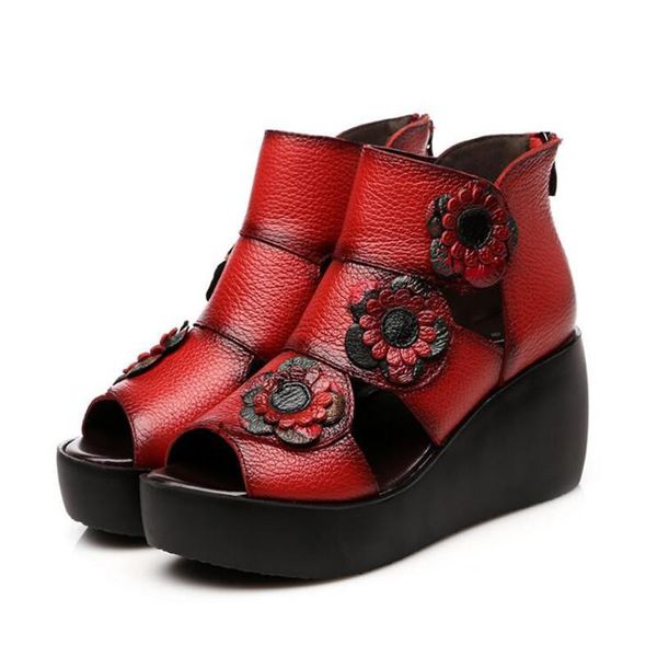 sandals genuine leather women shoes summer female wedges handmade cowhide high heel yt3b, Black
sandals genuine leather women shoes summer female wedges handmade cowhide high heel yt3b, Black