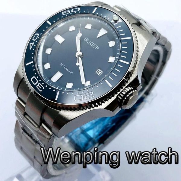 wristwatches 43mm men's mechanical watch silver case sapphire glass ceramic bezel date luminous automatic, Slivery;brown
wristwatches 43mm men's mechanical watch silver case sapphire glass ceramic bezel date luminous automatic, Slivery;brown
