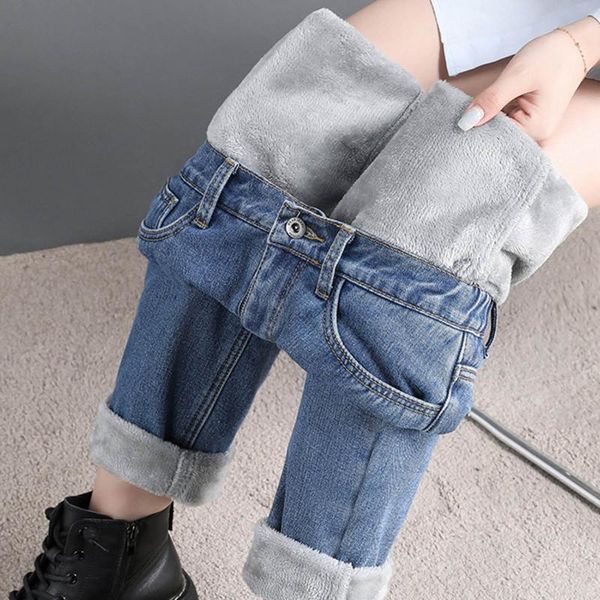women's jeans winter thick plus velvet women high waist skinny straight fleece warm slim stretch ladies casual denim pencil pants, Blue
women's jeans winter thick plus velvet women high waist skinny straight fleece warm slim stretch ladies casual denim pencil pants, Blue