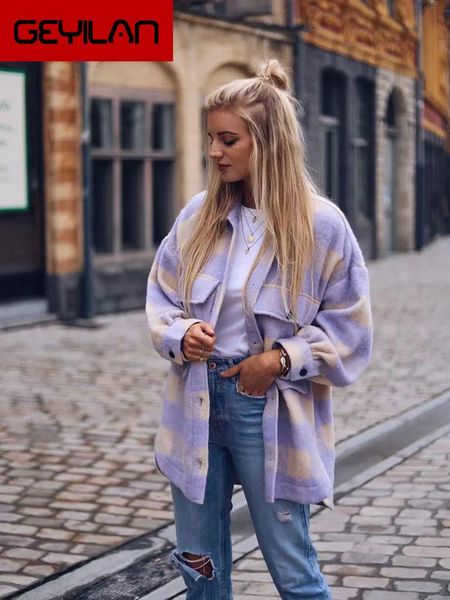 women's jackets sweet plaid woolen shirt women fashion pockets turn-down collar check jacket cute girls chic coat streetwear, Black;brown
women's jackets sweet plaid woolen shirt women fashion pockets turn-down collar check jacket cute girls chic coat streetwear, Black;brown