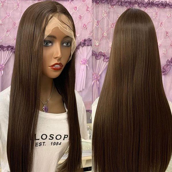 synthetic wigs dark brown 180% density 26 inch long silky straight lace front wig for black women babyhair preplucked glueless daily
synthetic wigs dark brown 180% density 26 inch long silky straight lace front wig for black women babyhair preplucked glueless daily