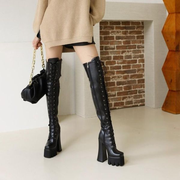 boots 2021 spring and autumn style waterproof thick-soled super high heel (15cm) women's fashion 77-37, Black
boots 2021 spring and autumn style waterproof thick-soled super high heel (15cm) women's fashion 77-37, Black