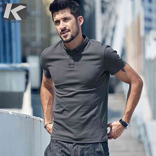 kuegou summer 100% cotton gray polo shirt men fashion short sleeve slim fit poloshirt male clothes brand plus size 9534 210329, White;black
kuegou summer 100% cotton gray polo shirt men fashion short sleeve slim fit poloshirt male clothes brand plus size 9534 210329, White;black