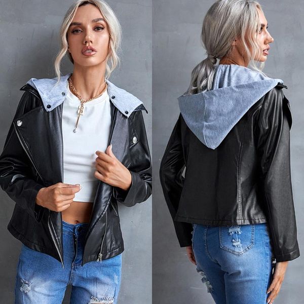 women's jackets coat fashion solid motorcycle leather hooded detachable side zipper casual pu winter shirt jacket outerwear blouse tr, Black;brown
women's jackets coat fashion solid motorcycle leather hooded detachable side zipper casual pu winter shirt jacket outerwear blouse tr, Black;brown