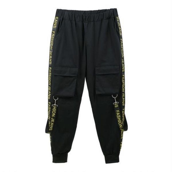autumn street men's pants fitness slim sports multi-pocket stitching woven casual trousers men hip hop, Black
autumn street men's pants fitness slim sports multi-pocket stitching woven casual trousers men hip hop, Black