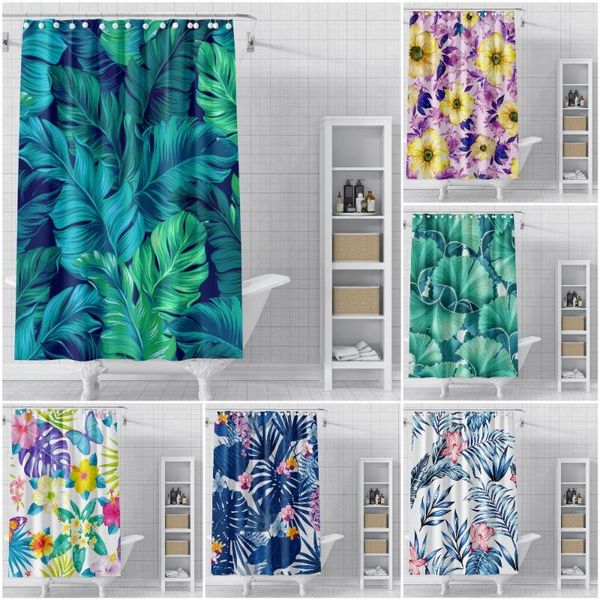shower curtains tropical leaves curtain flowers bathroom waterproof bath with hook home decor
shower curtains tropical leaves curtain flowers bathroom waterproof bath with hook home decor