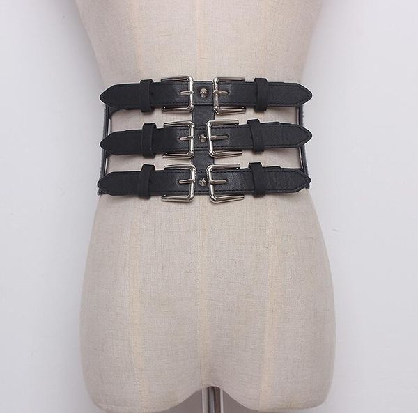 belts women's runway fashion elastic pu leather cummerbunds female dress corsets waistband decoration wide belt r1646, Black;brown
belts women's runway fashion elastic pu leather cummerbunds female dress corsets waistband decoration wide belt r1646, Black;brown