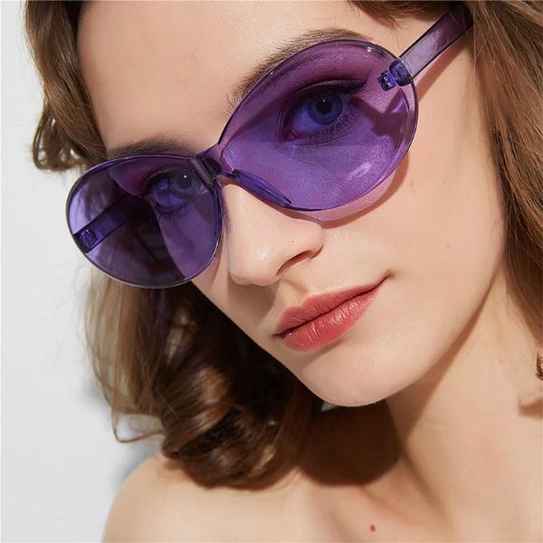colors fashion women sun glasses rimless colorful oval sunglasses uv400 2021 eyewear brand designer lx015, White;black
colors fashion women sun glasses rimless colorful oval sunglasses uv400 2021 eyewear brand designer lx015, White;black