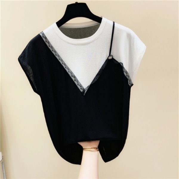 t shirt summer white black tshirt for women lace stitching thin knitted t-shirt short sleeve ladies t shirts nancylim
t shirt summer white black tshirt for women lace stitching thin knitted t-shirt short sleeve ladies t shirts nancylim