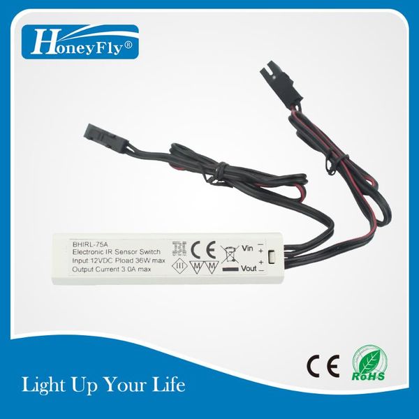smart home control honeyfly patented ir sensor switch dc 8-30v to 12v/24v 3a infrared motion led strip/cabinet auto on-off ce
smart home control honeyfly patented ir sensor switch dc 8-30v to 12v/24v 3a infrared motion led strip/cabinet auto on-off ce
