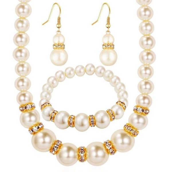 earrings & necklace elegant 3 pcs round abs imitation pearl acrylic jewelry set bracelet for women bridal wedding engagement, Silver
earrings & necklace elegant 3 pcs round abs imitation pearl acrylic jewelry set bracelet for women bridal wedding engagement, Silver