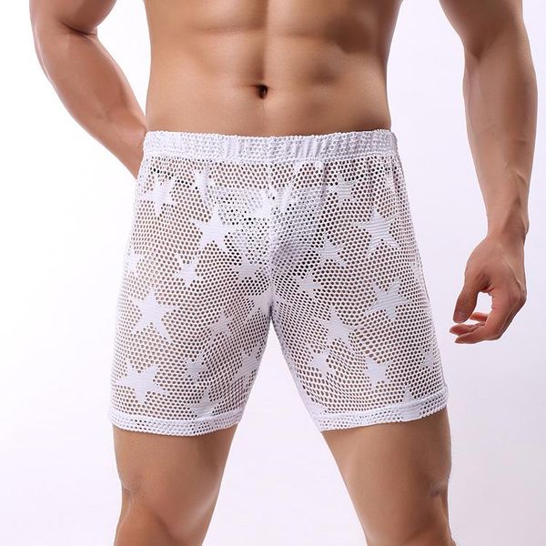 man's net hole smooth breath pants stage dance show costumes vocation beach shorts club party music festival breeches men's, White;black
man's net hole smooth breath pants stage dance show costumes vocation beach shorts club party music festival breeches men's, White;black
