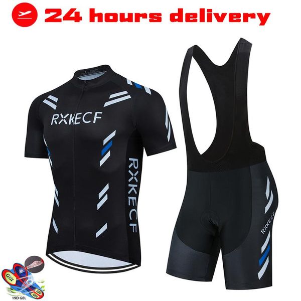 racing sets rxkecf bike cycling jersey set short sleeve garment anti-uv team clothes men's bicycle sportswear, Black;blue
racing sets rxkecf bike cycling jersey set short sleeve garment anti-uv team clothes men's bicycle sportswear, Black;blue