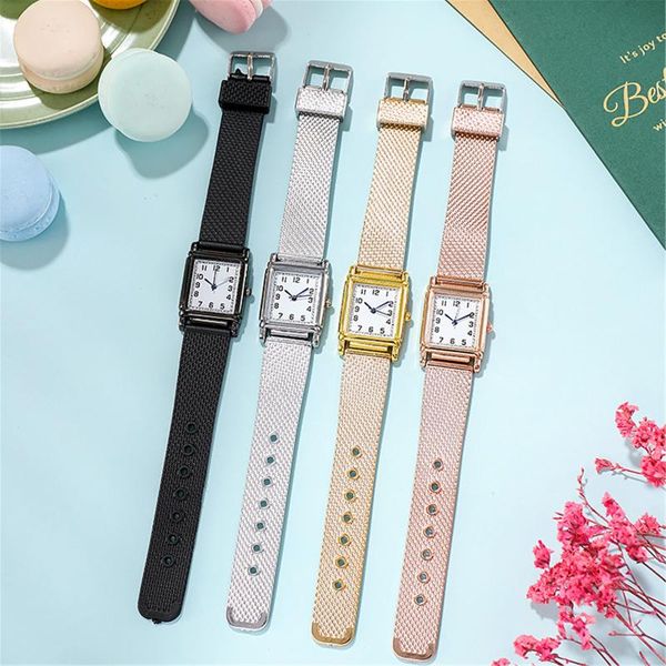 wristwatches multiple materials 15 styles rectangular dial watch ladies steel band quartz multi-colored, Slivery;brown
wristwatches multiple materials 15 styles rectangular dial watch ladies steel band quartz multi-colored, Slivery;brown