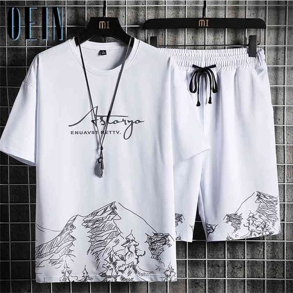 oein men's shorts sets fashion streetwear printing t shirts + sports shorts suits summer casual men clothing sets tracksuits 210806, Gray
oein men's shorts sets fashion streetwear printing t shirts + sports shorts suits summer casual men clothing sets tracksuits 210806, Gray