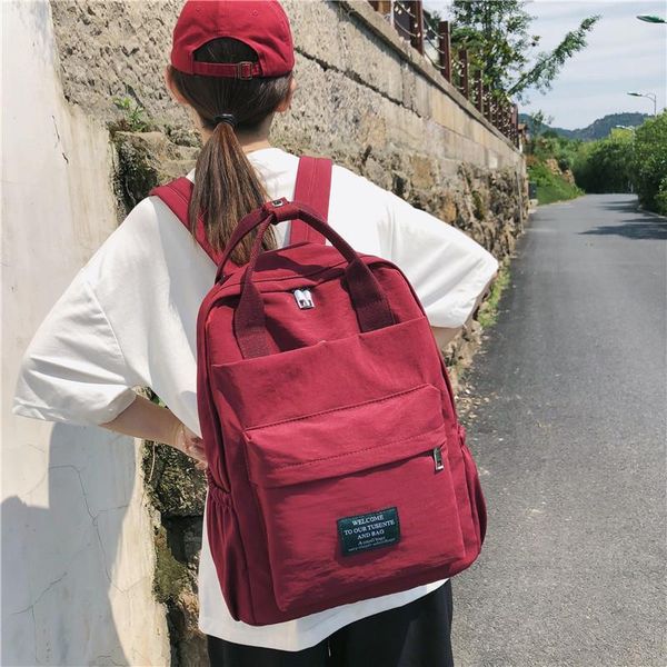 school bag women's korean-style style ulzzang students nylon backpack men's fashion large capacity bags
school bag women's korean-style style ulzzang students nylon backpack men's fashion large capacity bags