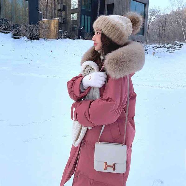 white duck down zhang beibei's same thickened coat 2021 winter new korean hooded long loose jacket for women, Black
white duck down zhang beibei's same thickened coat 2021 winter new korean hooded long loose jacket for women, Black