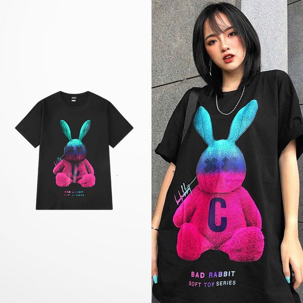 tee fashion overysize t-shirt funny cartoons bunny prints t-shirts men women 100% cotton lovers short t, White;black
tee fashion overysize t-shirt funny cartoons bunny prints t-shirts men women 100% cotton lovers short t, White;black