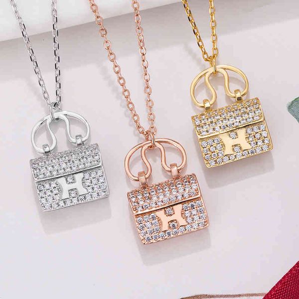 s925 sterling silver aijia h letter bag full diamond necklace temperament net red same clavicle female
s925 sterling silver aijia h letter bag full diamond necklace temperament net red same clavicle female