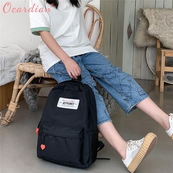 backpack ocardian 2021 fashion lady nylon cute solid color large capacity student bag letter drop #0716
backpack ocardian 2021 fashion lady nylon cute solid color large capacity student bag letter drop #0716